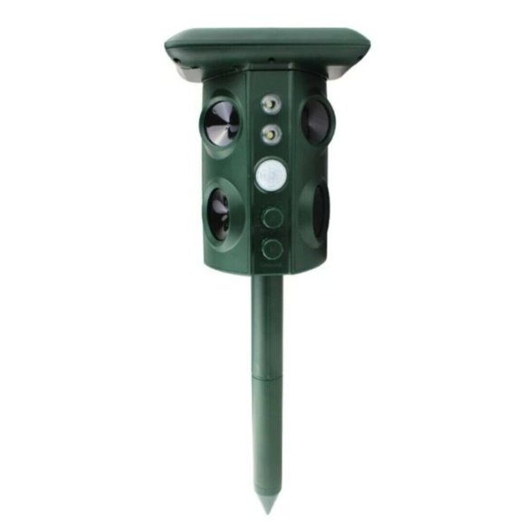 Solar  Animal Pest Repeller Outdoor Four Speakers Mechanical  X3W6 - Picture 2 of 6